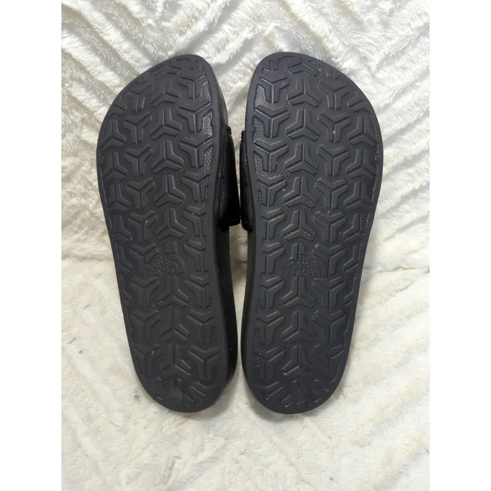 S2 The North Face Slides Sandal Mens 10 Black Pride Rainbow Colorful Slip On